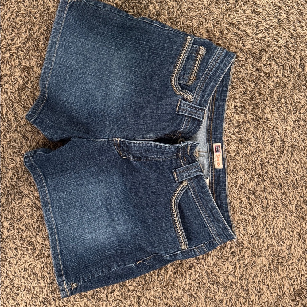 Faded Glory dark blue denim shorts